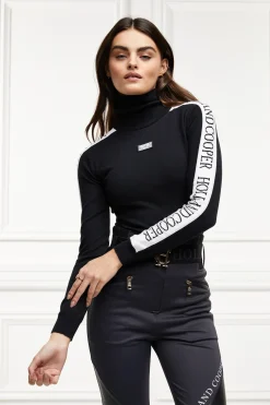 Holland Cooper Knitwear|Knitwear & Thermals-Thermal Ski Knit Black