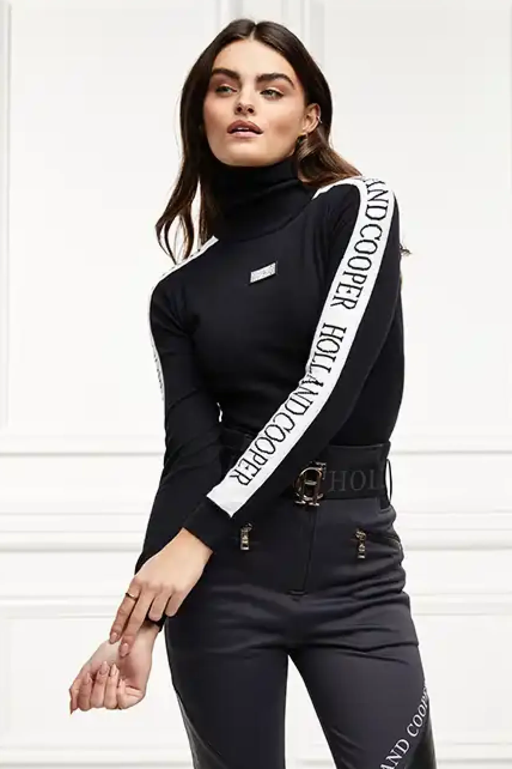 Holland Cooper Knitwear|Knitwear & Thermals-Thermal Ski Knit Black