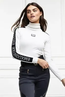 Holland Cooper Knitwear|Knitwear & Thermals-Thermal Ski Knit White