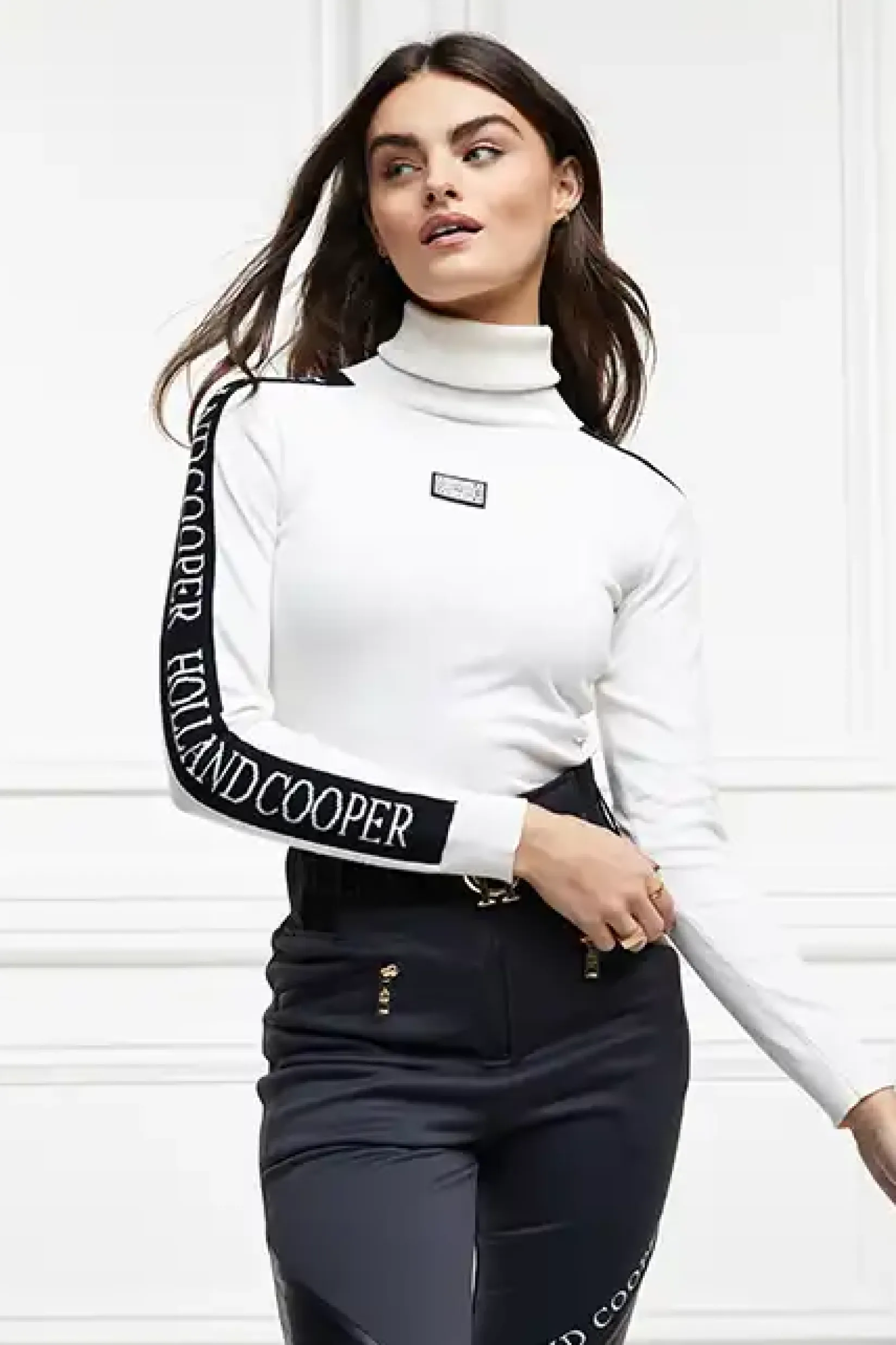 Holland Cooper Knitwear|Knitwear & Thermals-Thermal Ski Knit White