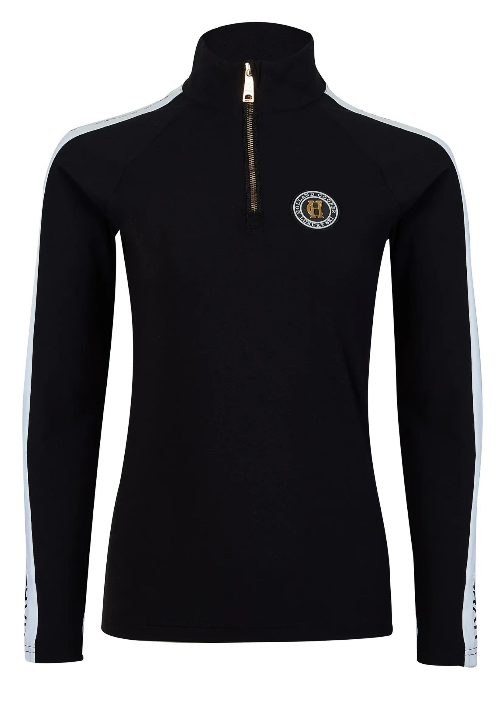 Holland Cooper Knitwear & Thermals|HC Ski-Thermal Ski Panel Base Layer Black