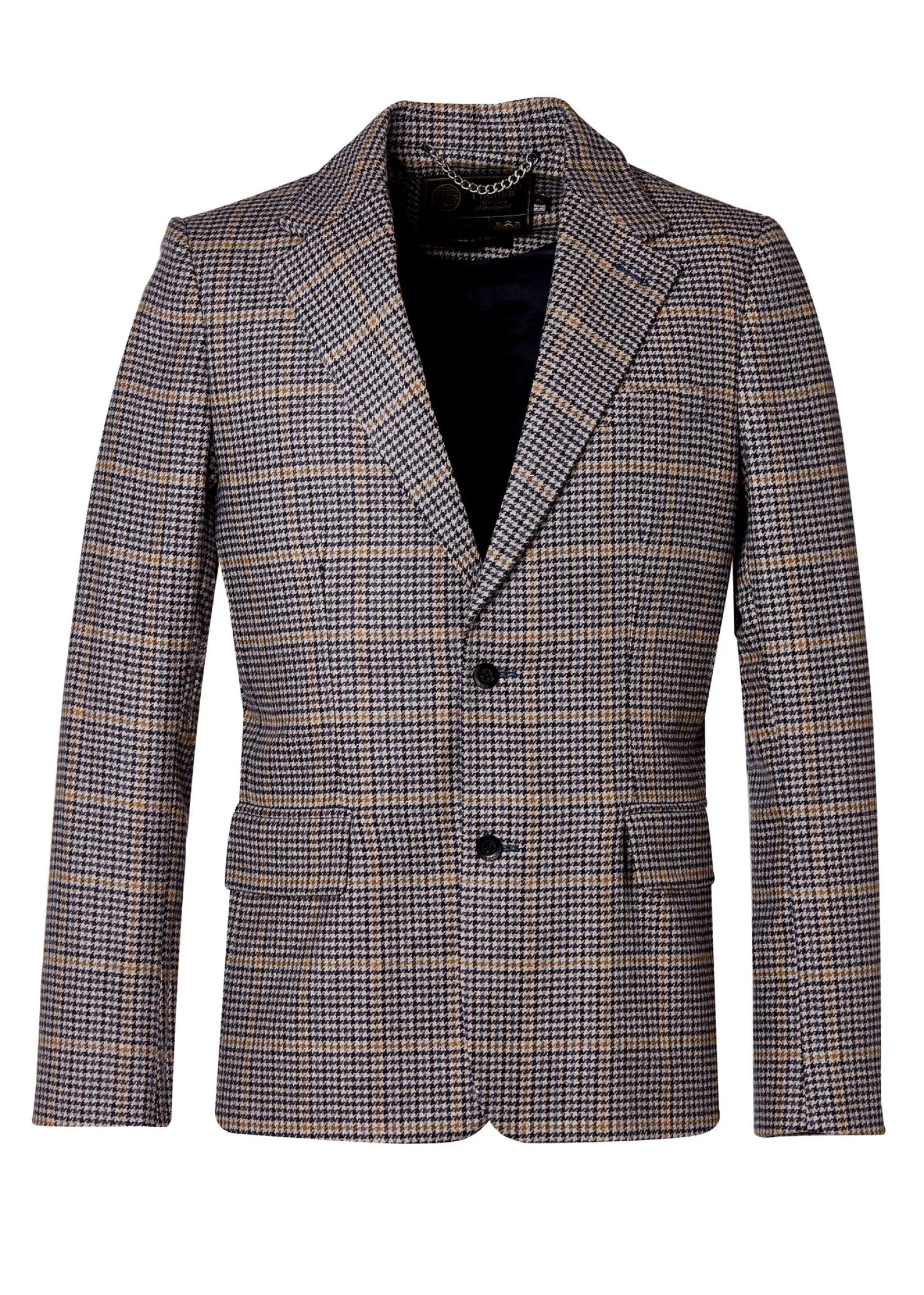 Holland Cooper Gifts For Him|Blazers-The Single Breasted Blazer Prince Of Wales Navy
