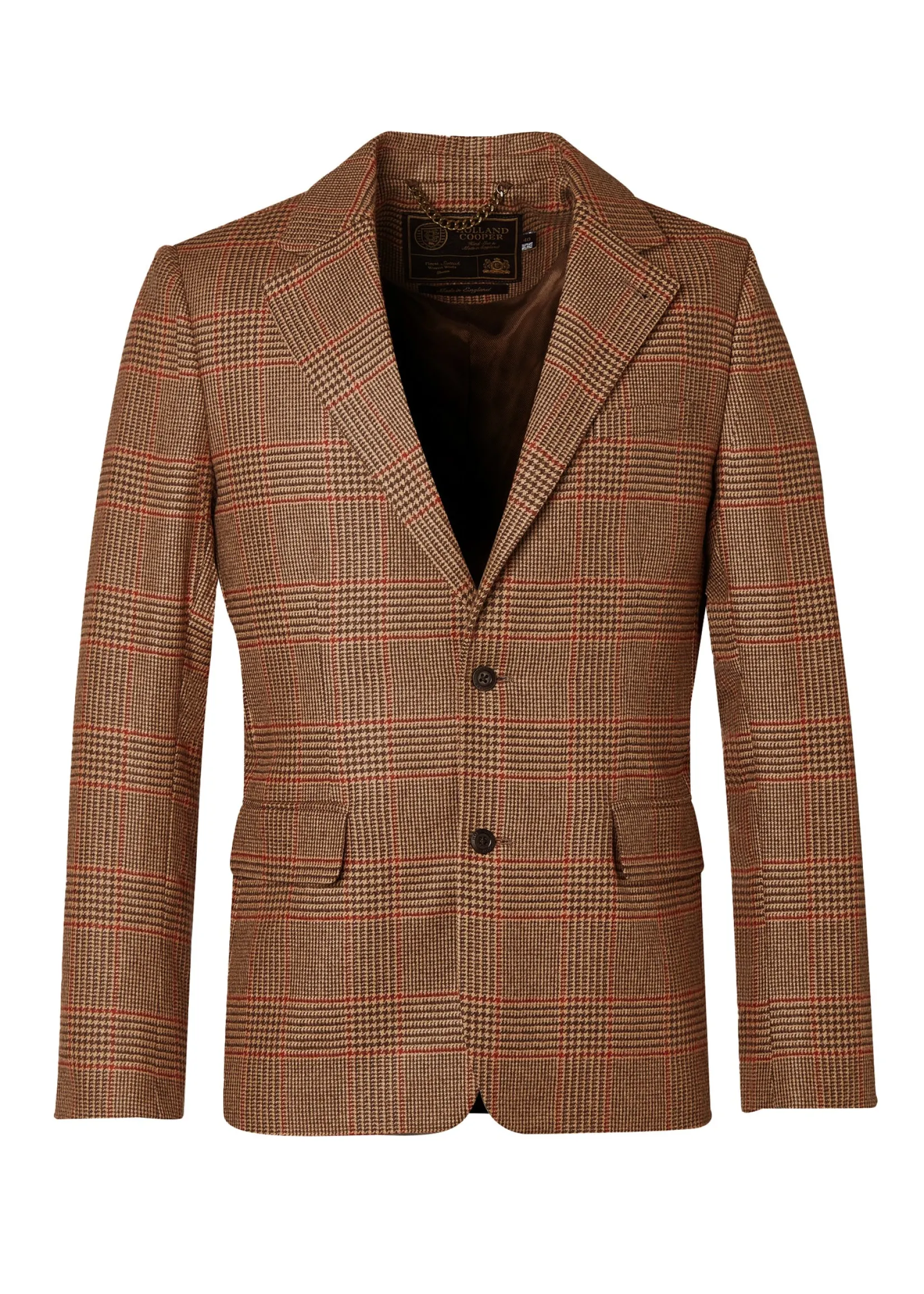 Holland Cooper Blazers|Shop By Product-The Single Breasted Blazer Clarence Check Merlot