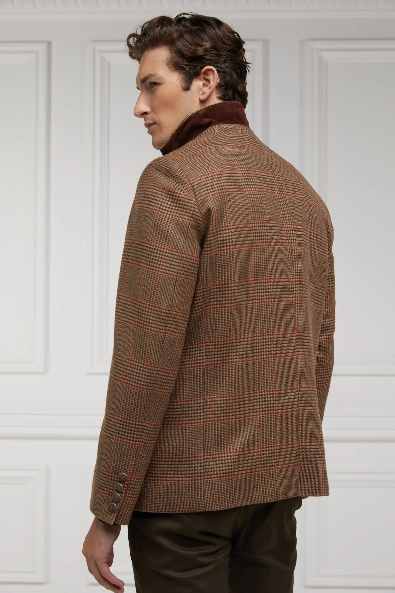 Holland Cooper Blazers|Shop By Product-The Single Breasted Blazer Clarence Check Merlot