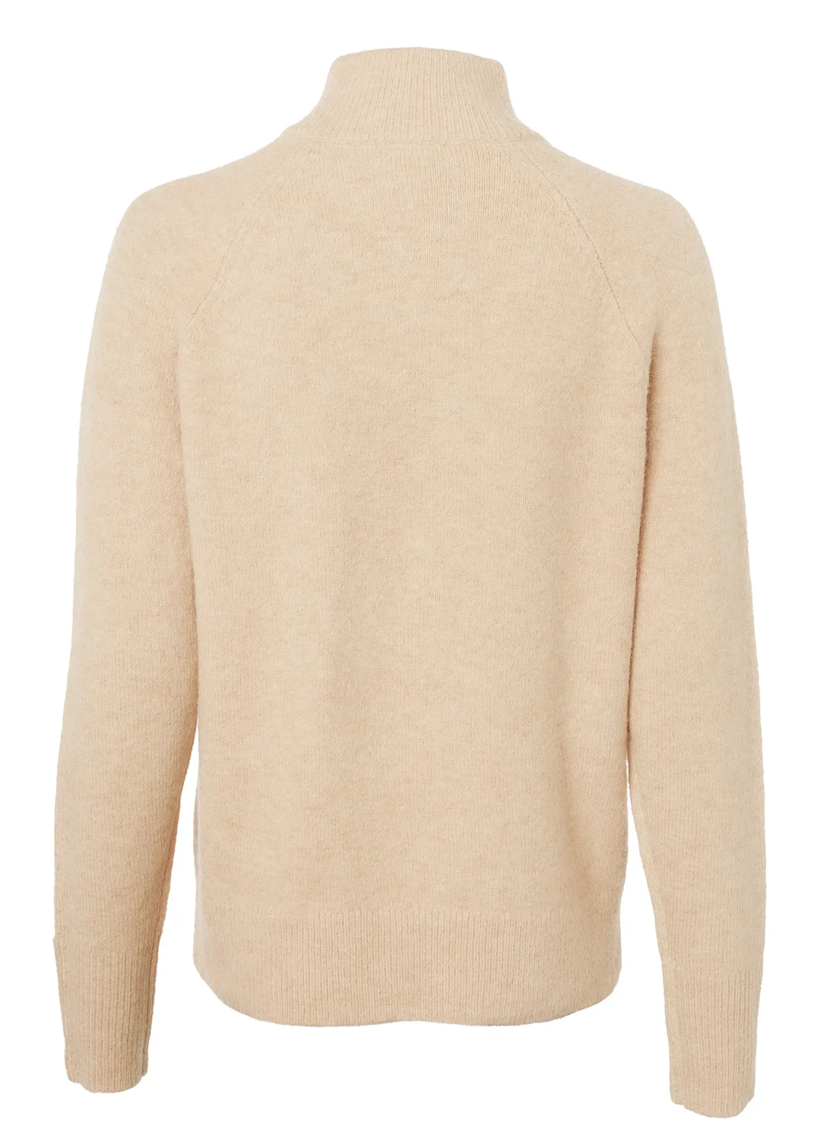 Holland Cooper Gifts For Her|Knitwear-Tori Half Zip Knit Camel