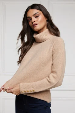 Holland Cooper Gifts For Her|Knitwear-Tori Knit Light Camel