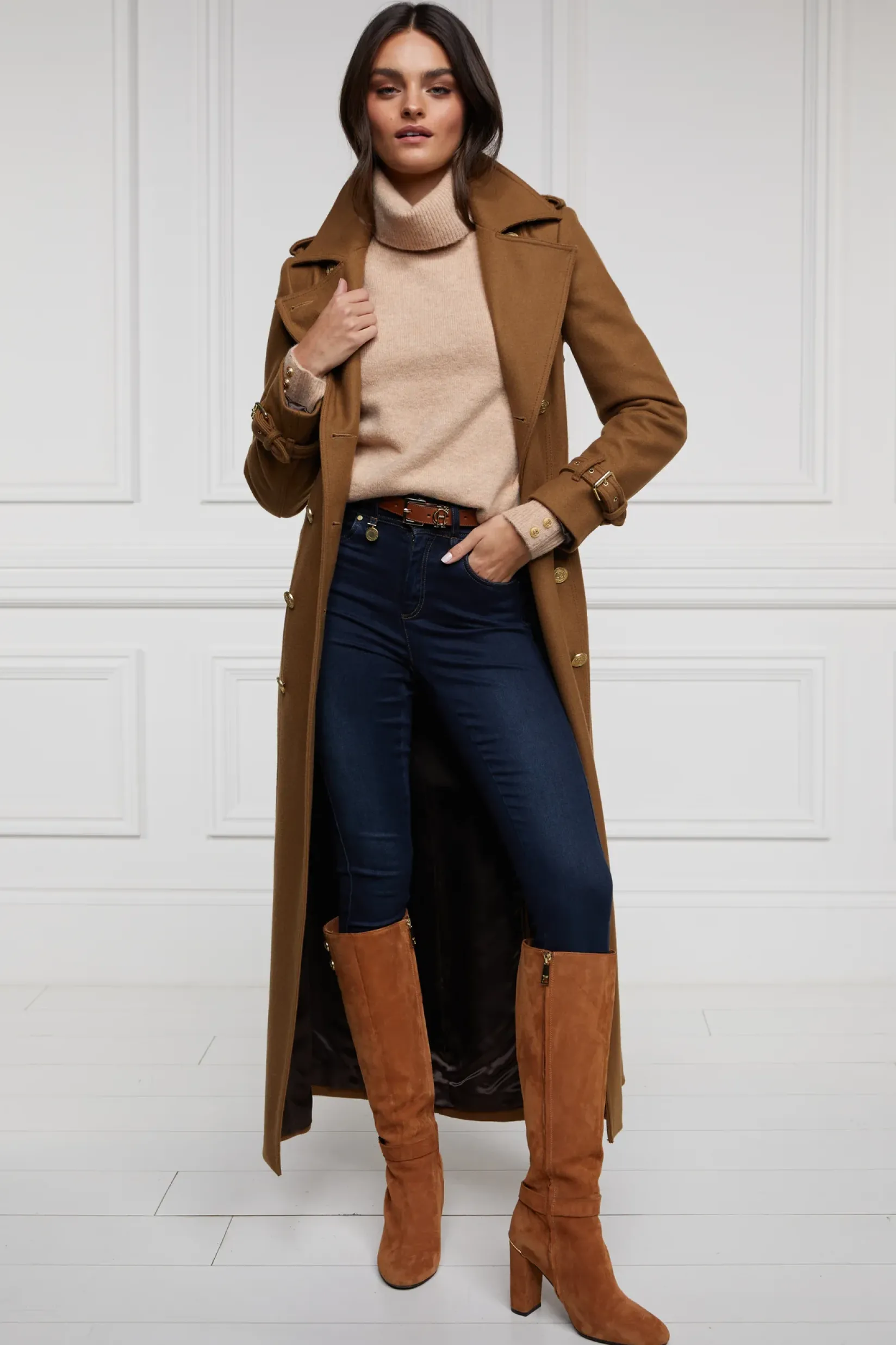 Holland Cooper Gifts For Her|Knitwear-Tori Knit Light Camel