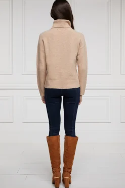 Holland Cooper Gifts For Her|Knitwear-Tori Knit Light Camel