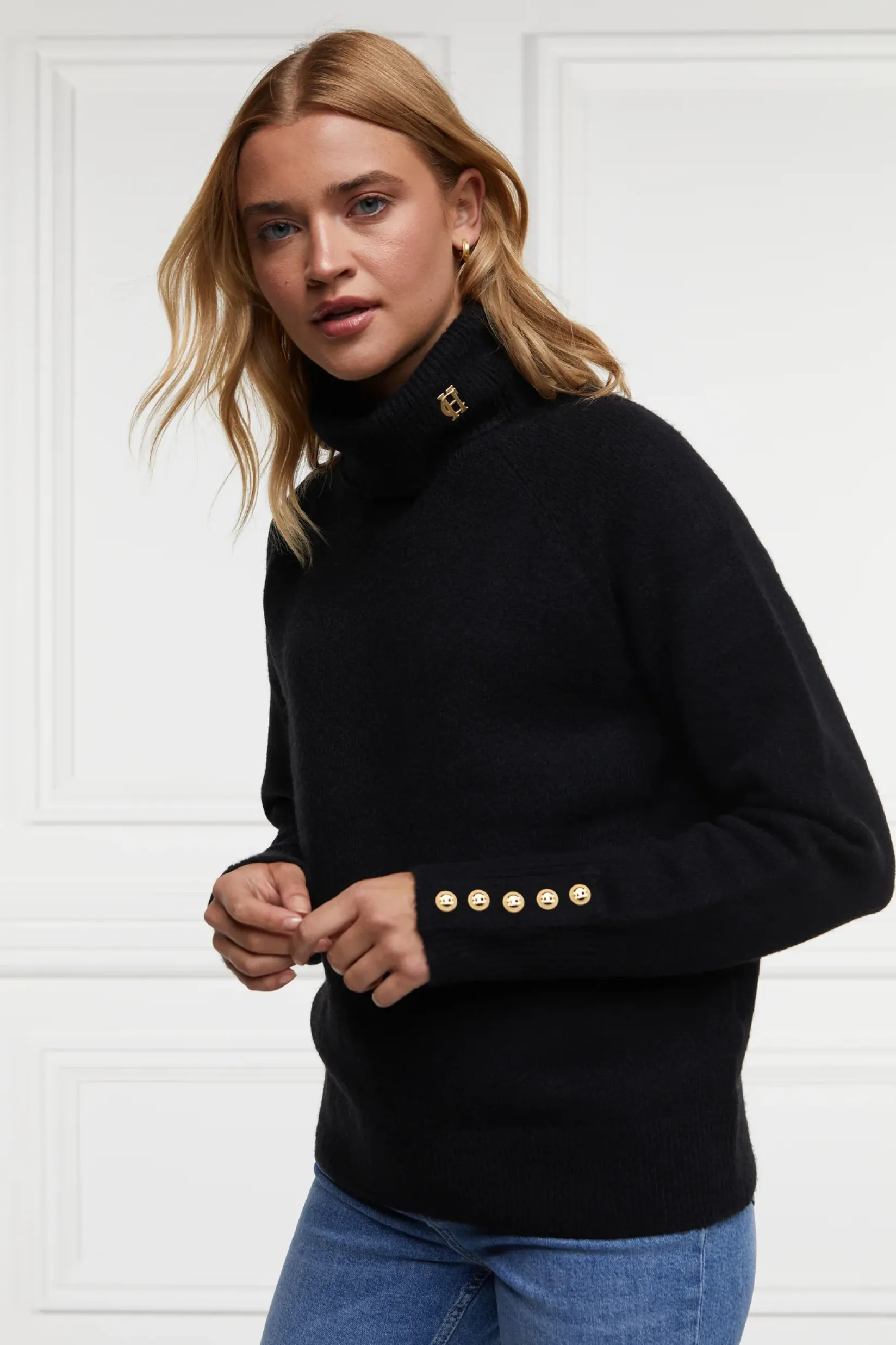 Holland Cooper Knitwear|Après Ski-Tori Knit Black