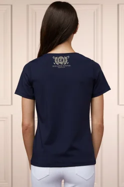 Holland Cooper Polo Shirts & Tees|Shop By Product-Training V-Neck Tee Ink Navy
