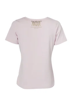 Holland Cooper Shop By Product|Equestrian Casualwear-Training V-Neck Tee Blush