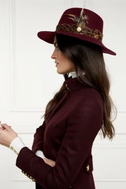 Holland Cooper Hats & Headbands|Hats & Headbands-Trilby Hat Mulberry