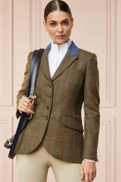 Holland Cooper Jackets|Shop By Product-Tweed Riding Jacket Glen Green