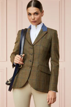 Holland Cooper Jackets|Shop By Product-Tweed Riding Jacket Glen Green