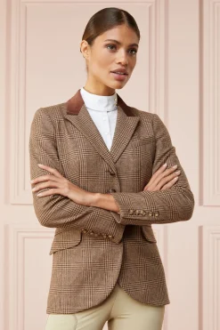 Holland Cooper Jackets|Shop By Product-Tweed Riding Jacket Tawny Brown