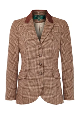 Holland Cooper Jackets|Shop By Product-Tweed Riding Jacket Tawny Brown