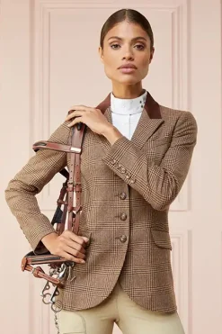 Holland Cooper Jackets|Shop By Product-Tweed Riding Jacket Tawny Brown