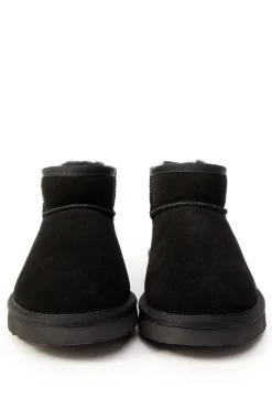 Holland Cooper Gifts For Her|Shearling Boots-Ultra Mini Shearling Boot Black