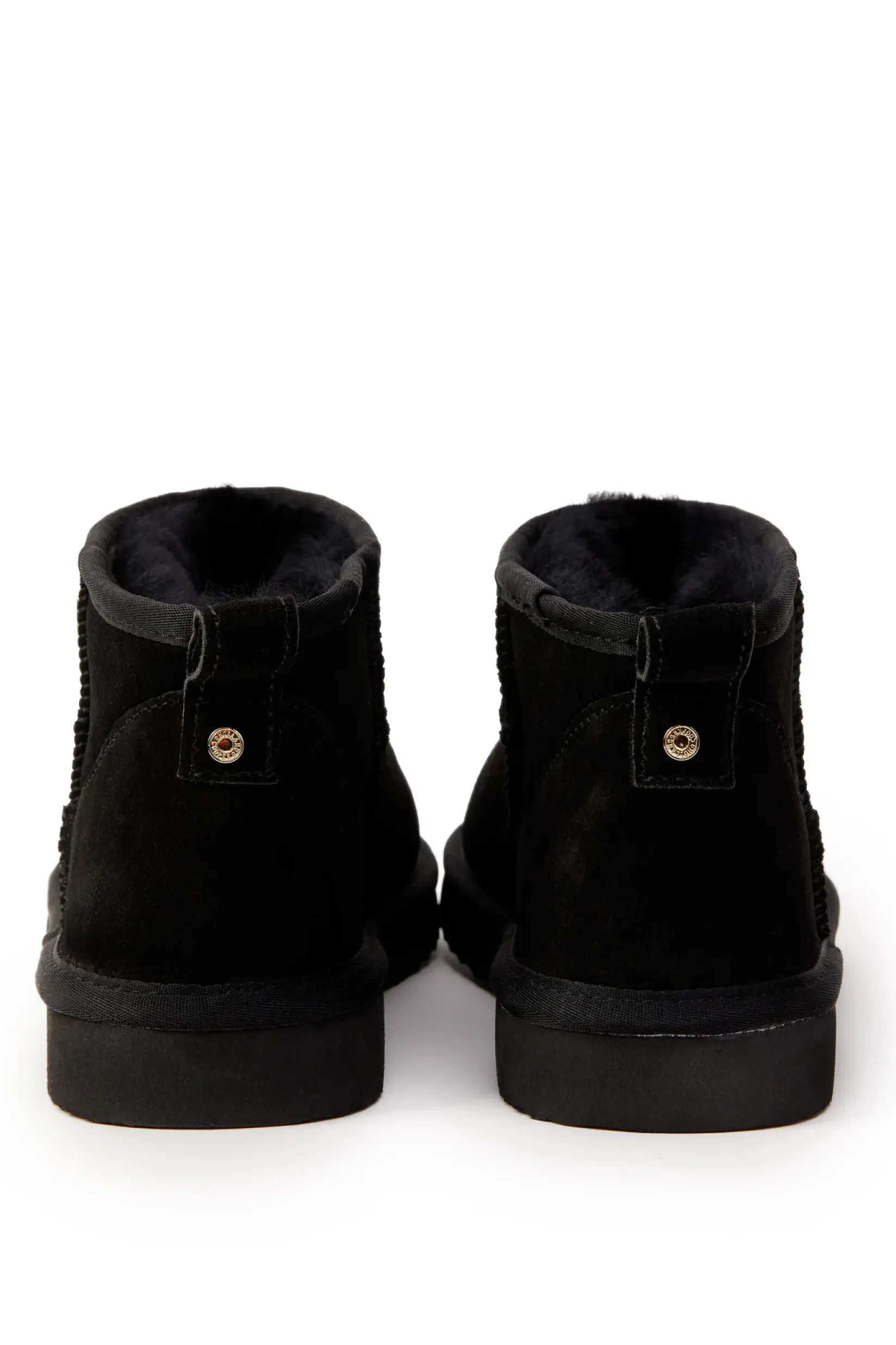 Holland Cooper Gifts For Her|Shearling Boots-Ultra Mini Shearling Boot Black