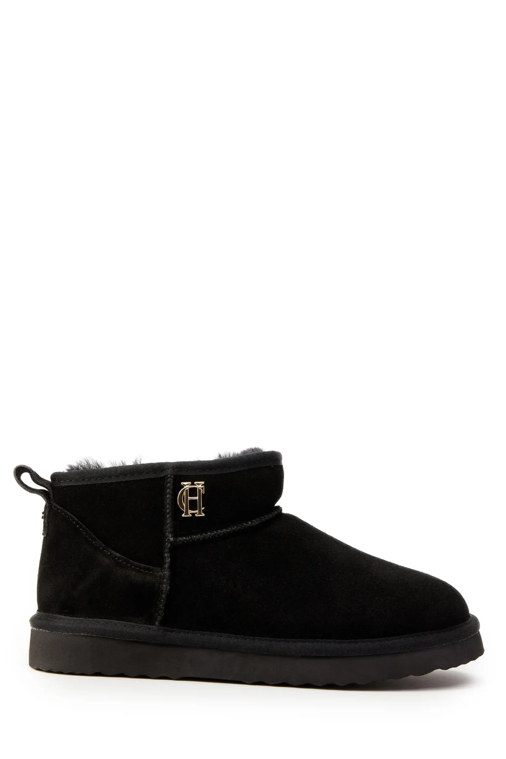 Holland Cooper Gifts For Her|Shearling Boots-Ultra Mini Shearling Boot Black