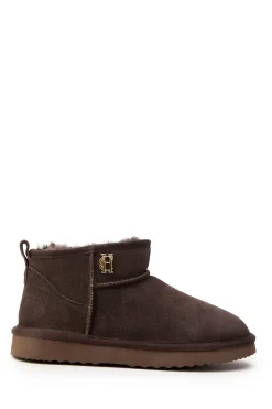 Holland Cooper Gifts For Her|Boots-Ultra Mini Shearling Boot Chocolate