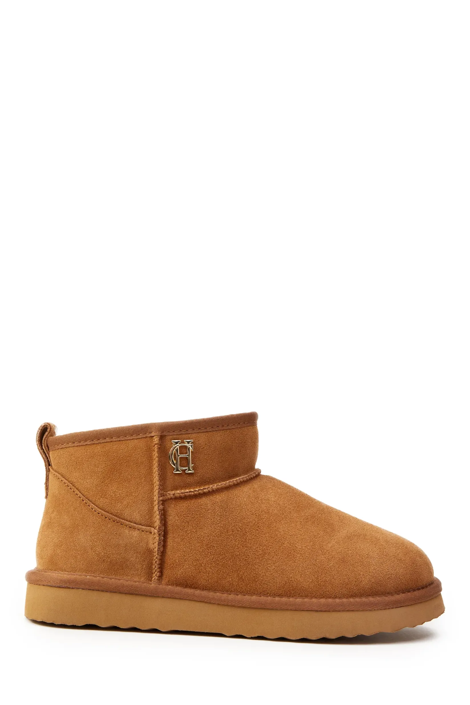 Holland Cooper Shearling Boots|Boots-Ultra Mini Shearling Boot Tan