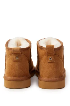 Holland Cooper Shearling Boots|Boots-Ultra Mini Shearling Boot Tan