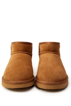Holland Cooper Shearling Boots|Boots-Ultra Mini Shearling Boot Tan