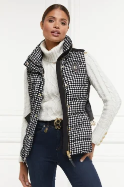 Holland Cooper Gilets-Valais Quilted Gilet Houndstooth