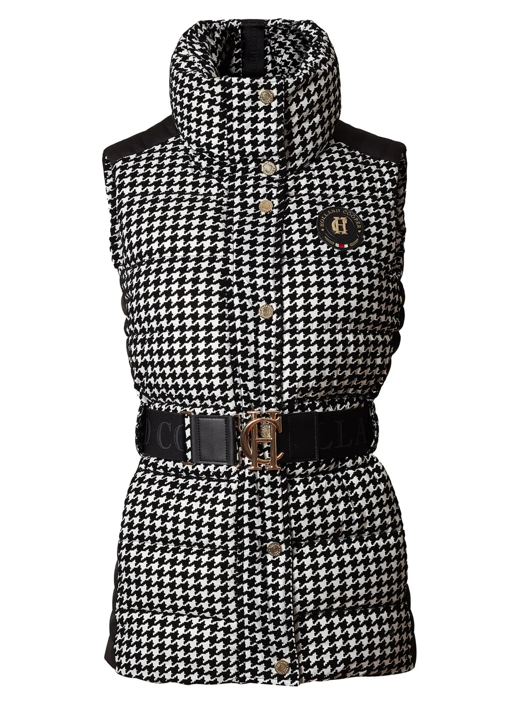 Holland Cooper Gilets-Valais Quilted Gilet Houndstooth