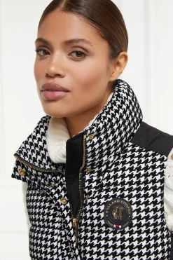 Holland Cooper Gilets-Valais Quilted Gilet Houndstooth