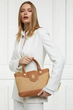 Holland Cooper Crossbody Bags|Tote Bags-Valencia Mini Tote Tan