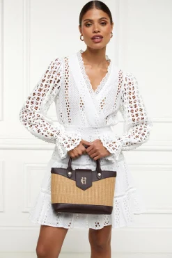 Holland Cooper Crossbody Bags|Tote Bags-Valencia Mini Tote Chocolate