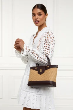 Holland Cooper Crossbody Bags|Tote Bags-Valencia Mini Tote Chocolate