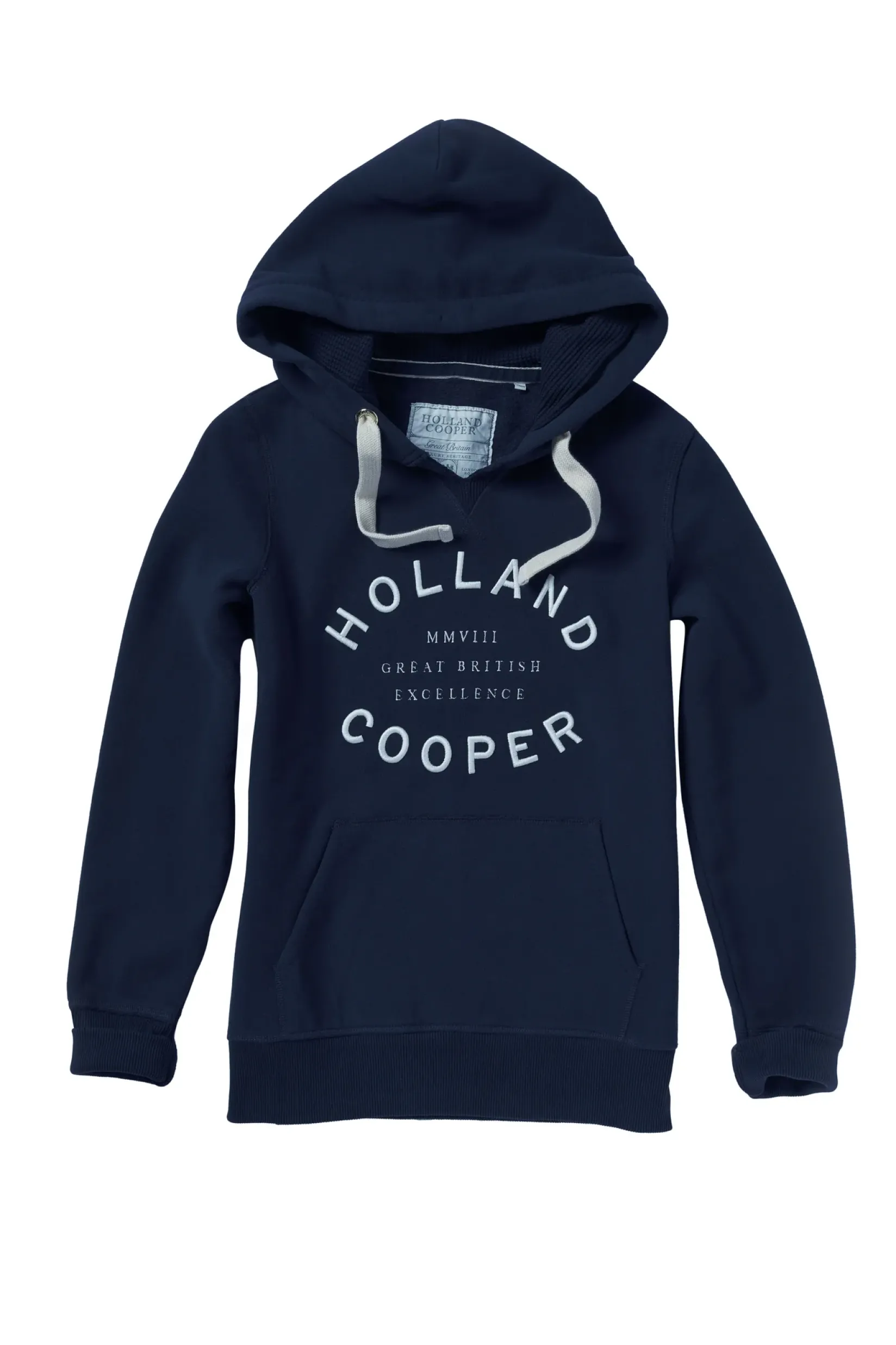 Holland Cooper Hoodies|Casualwear-Varsity Hoodie Ink Navy