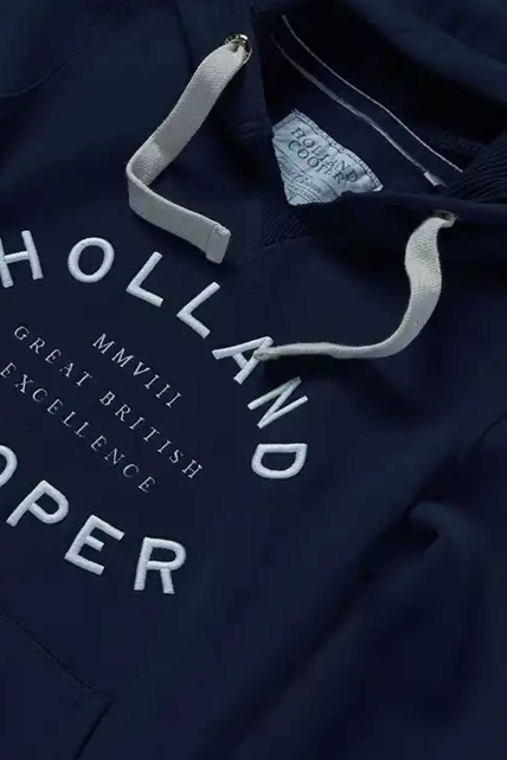 Holland Cooper Hoodies|Casualwear-Varsity Hoodie Ink Navy