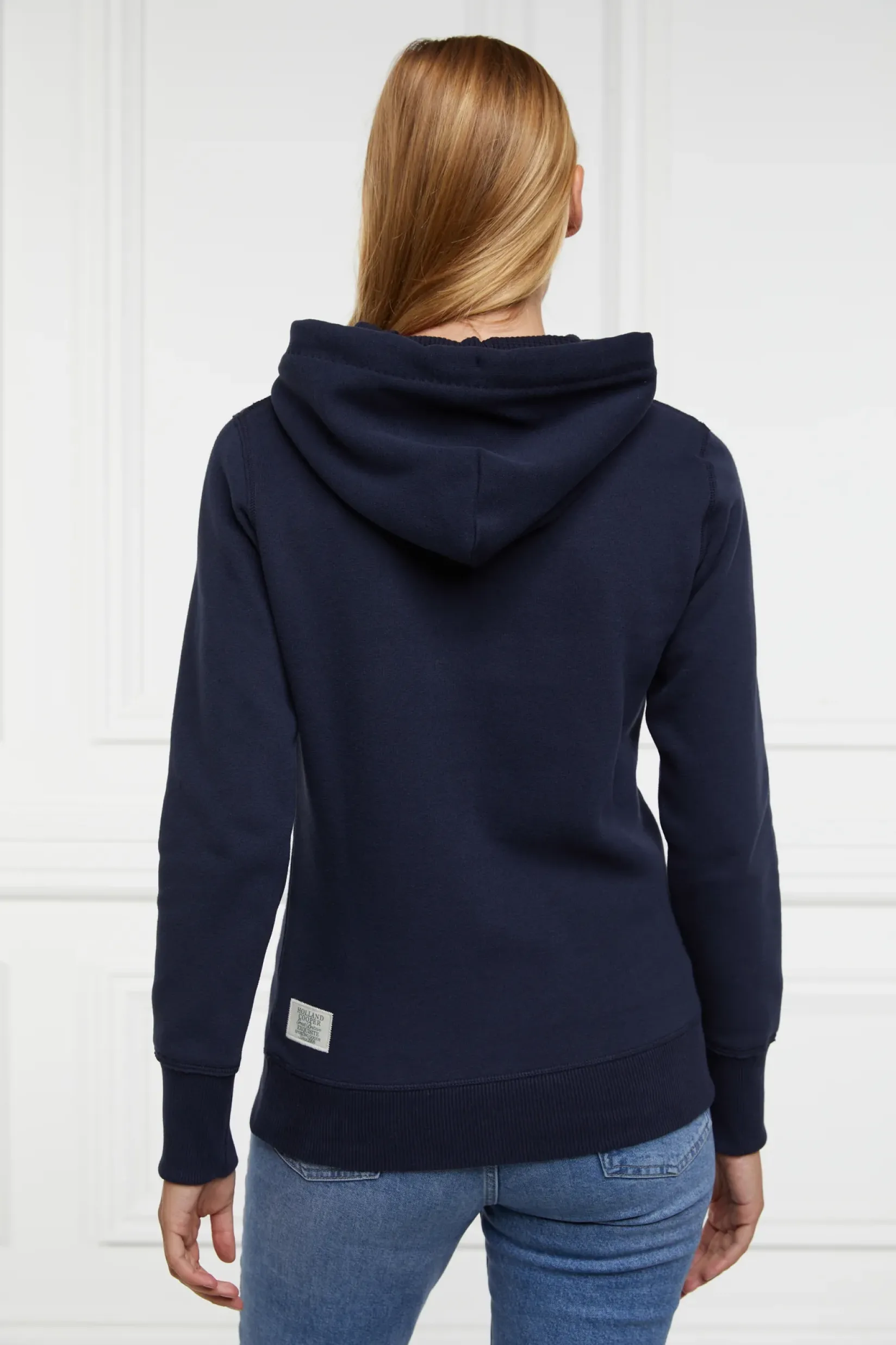 Holland Cooper Hoodies|Casualwear-Varsity Hoodie Ink Navy