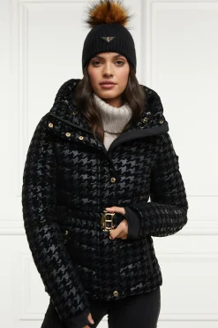 Holland Cooper Jackets-Vermont Puffer Jacket Mono Houndstooth