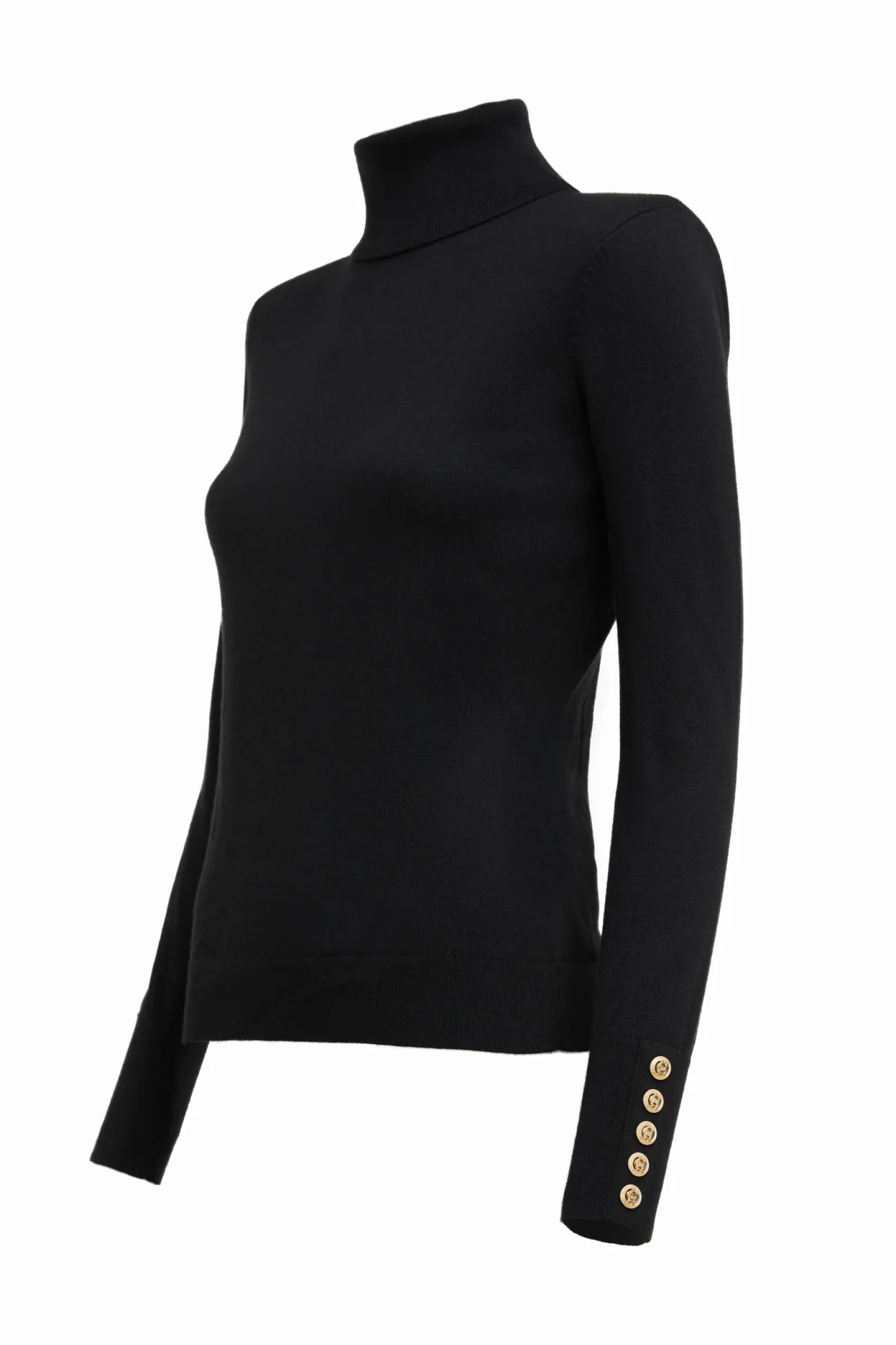 Holland Cooper Knitwear|Jade's Top Picks-Victoria Cashmere Roll Neck Black