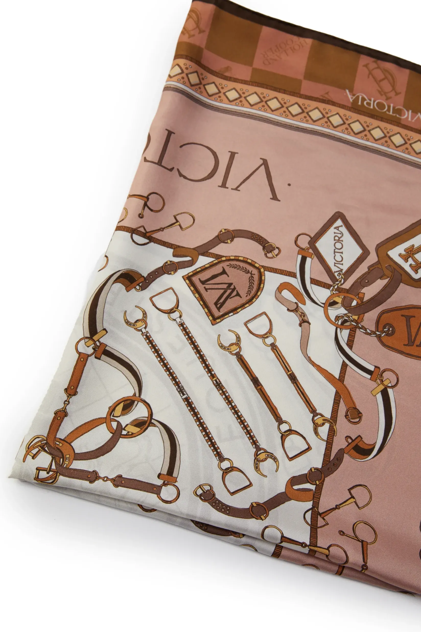 Holland Cooper Scarves|Scarves-Victoria Silk Scarf Camel