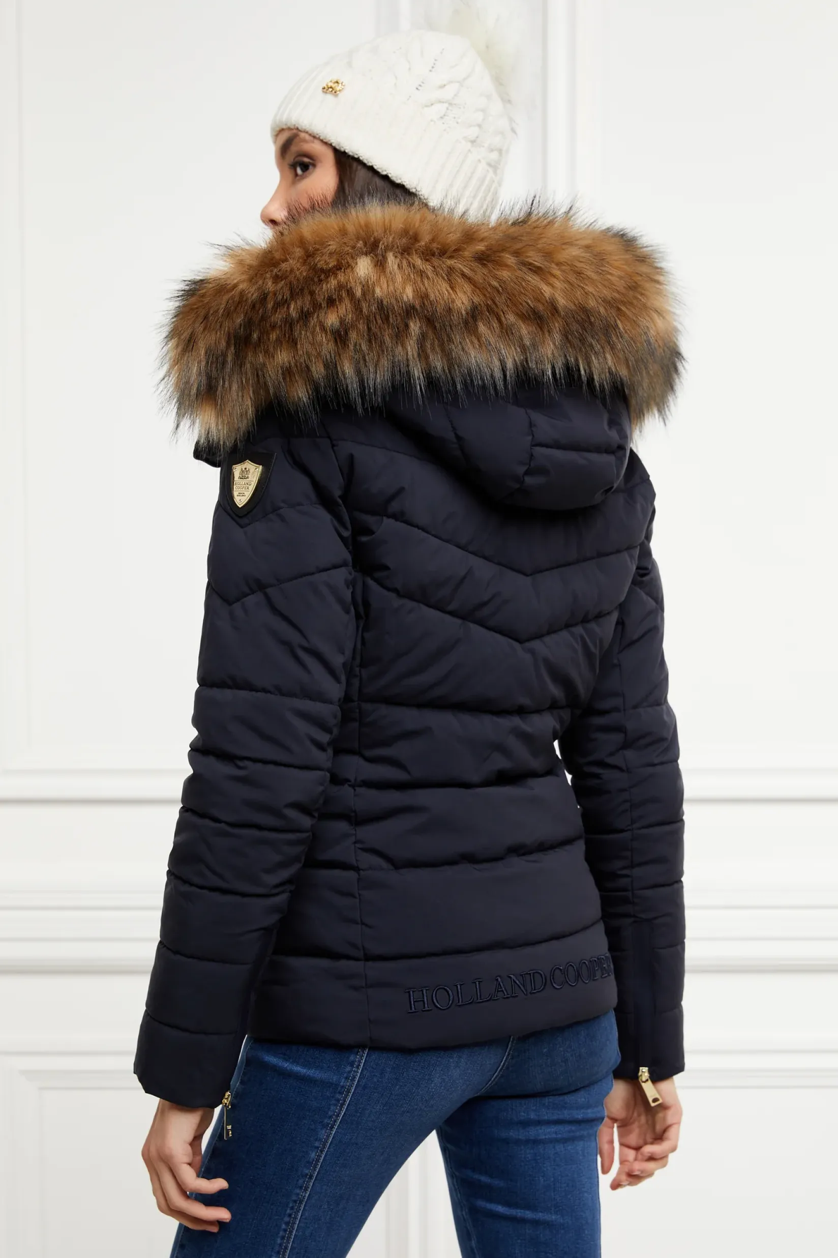 Holland Cooper Jackets-Whistler Puffer Jacket Ink Navy