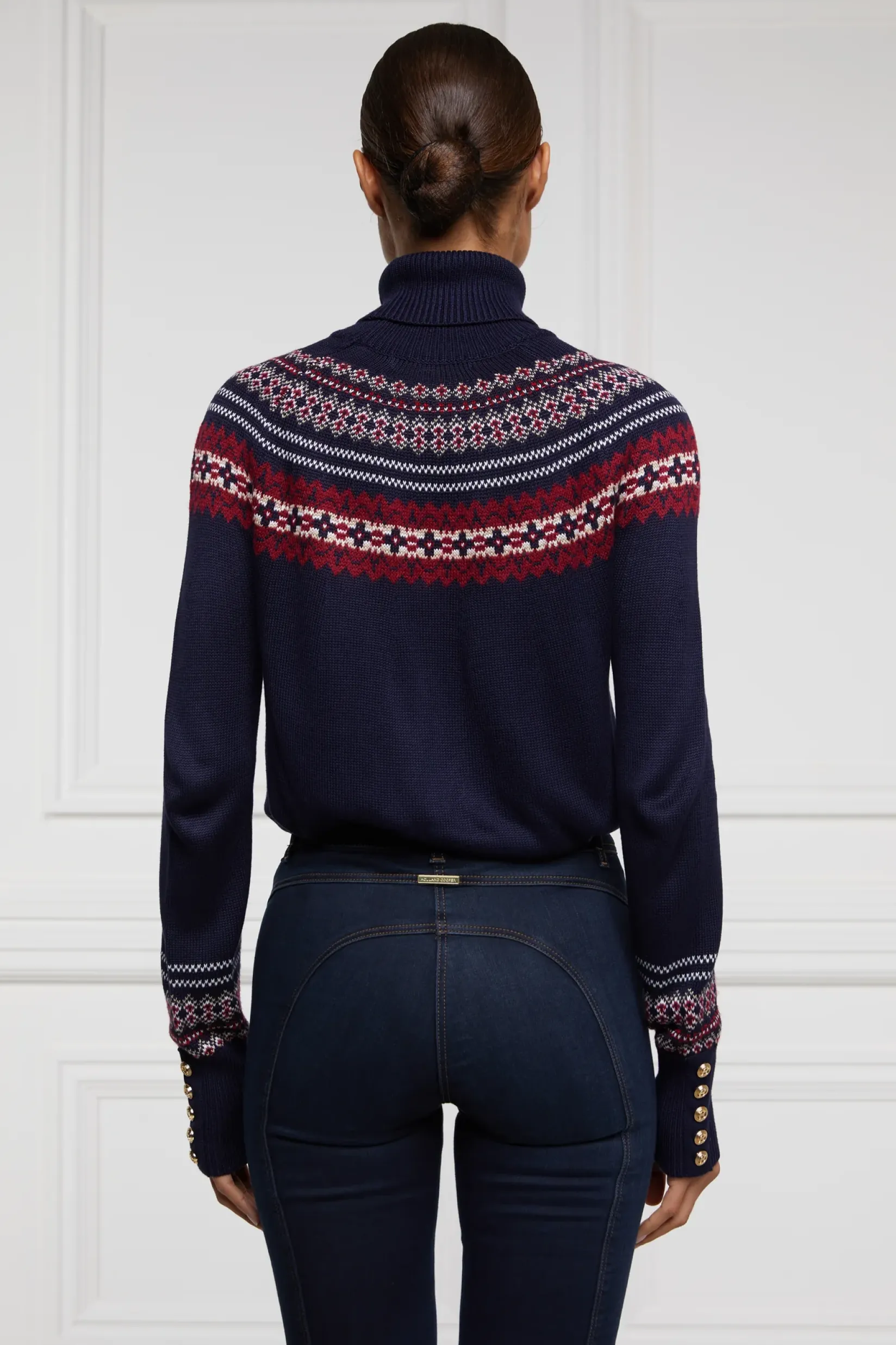 Holland Cooper Knitwear-Whistler Roll Neck Knit
