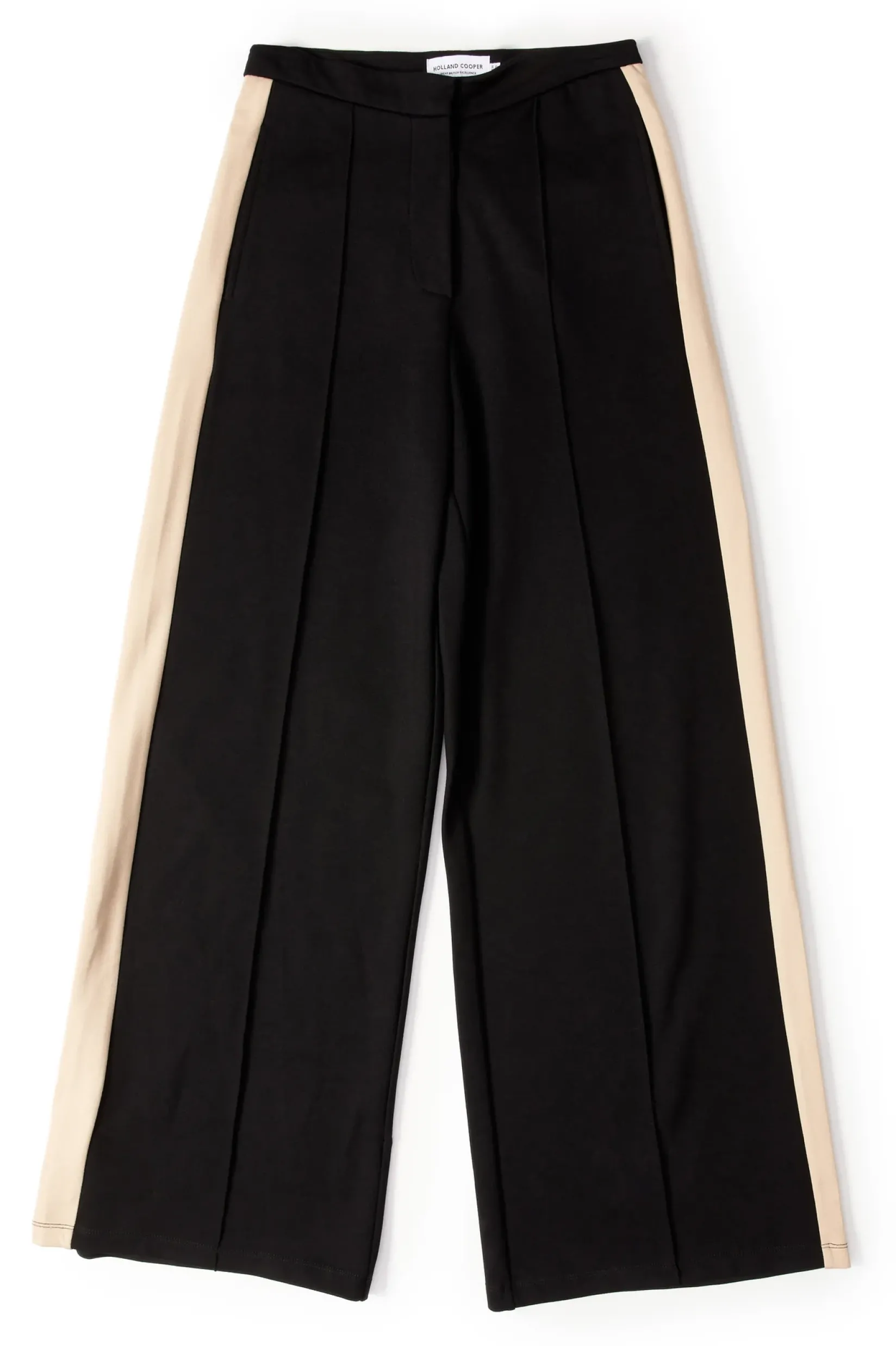 Holland Cooper Trousers|Jade's Top Picks-Wide Leg Pant Black