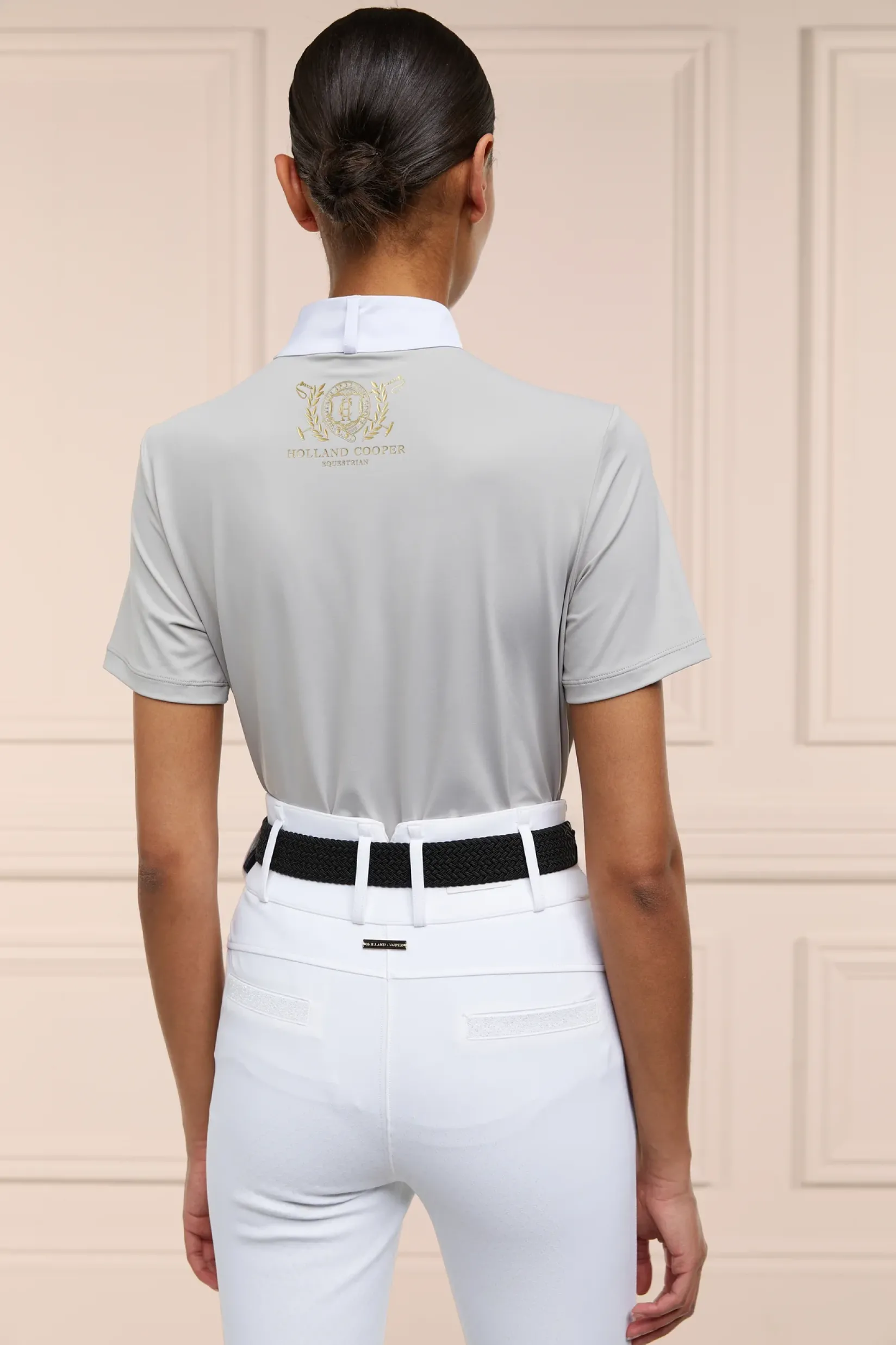 Holland Cooper Base Layers|Shop By Product-Windsor Short Sleeve Base Layer Pebble