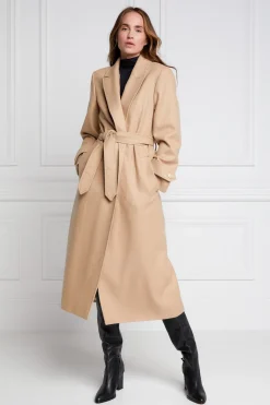 Holland Cooper Wardrobe Staples|Coats-Wrap Coat Camel
